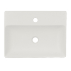 Cuba para Banheiro de Apoio Louça Retangular Palha Fosca 49x37cm com Mesa Sevilha Sensea