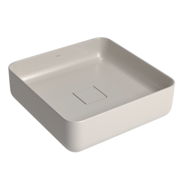 Cuba para Banheiro de Apoio Louça Quadrada Barbate 40x40cm Slim Deca