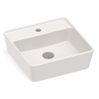 Cuba para Banheiro de Apoio Louça Quadrada Beige 42x42cm com Mesa Optica Roca