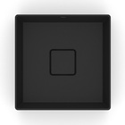 Cuba para Banheiro de Apoio Louça Quadrada Matte Black 30x30cm Terra Roca