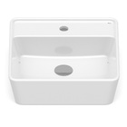 Cuba para Banheiro de Apoio Louça Quadrada Branca 42x42cm com Mesa Optica Roca