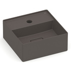 Cuba para Banheiro de Apoio Louça Quadrada Cafe 30x30cm com Mesa Terra Roca