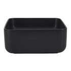 Cuba para Banheiro de Apoio Louça Quadrada Ébano Fosco 30x30cm Slim Deca