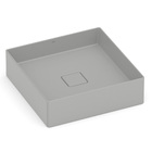 Cuba para Banheiro de Apoio Louça Quadrada Stone 40x40cm Terra Roca