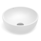 Cuba para Banheiro de Apoio Louça Redonda Branca Matte 35cm Optica Roca