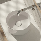 Cuba para Banheiro de Apoio Louça Redonda Branca 30cm Terra Roca