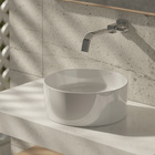 Cuba para Banheiro de Apoio Louça Redonda Branca 30cm Terra Roca