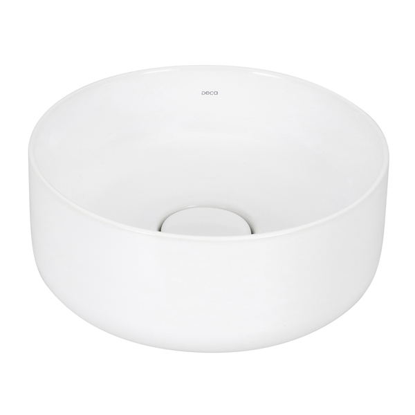 Cuba para Banheiro de Apoio Louça Redonda Branca 30cm Slim Deca