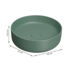 Cuba para Banheiro de Apoio Louça Redonda Salvia 40cm Slim Deca