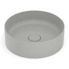 Cuba para Banheiro de Apoio Louça Redonda Stone 39cm Terra Roca