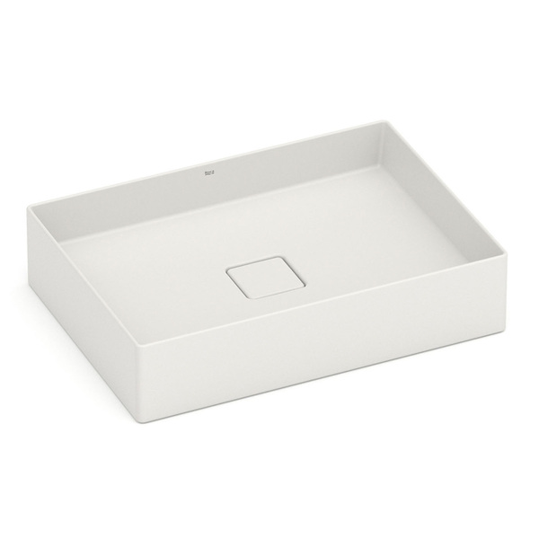 Cuba para Banheiro de Apoio Louça Retangular Beige 51x36cm Terra Roca