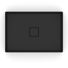 Cuba para Banheiro de Apoio Louça Retangular Matte Black 51x36cm Terra Roca