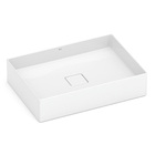 Cuba para Banheiro de Apoio Louça Retangular Branca 51x36cm Terra Roca