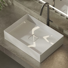 Cuba para Banheiro de Apoio Louça Retangular Branca 51x36cm Terra Roca