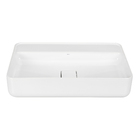Cuba para Banheiro de Apoio Louça Retangular Branca 60x40cm com Mesa Slim Deca