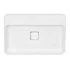 Cuba para Banheiro de Apoio Louça Retangular Branca 60x40cm com Mesa Slim Deca