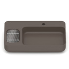 Cuba para Banheiro de Apoio Louça Retangular Cafe 60x42cm com Mesa Infinity Roca