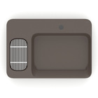 Cuba para Banheiro de Apoio Louça Retangular Cafe 60x42cm com Mesa Infinity Roca