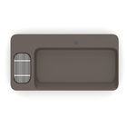 Cuba para Banheiro de Apoio Louça Retangular Cafe 80x42cm com Mesa Infinity Roca