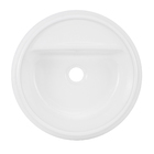 Cuba para Banheiro de Apoio em Porcelana Redonda 40cm Branca Bold Deca