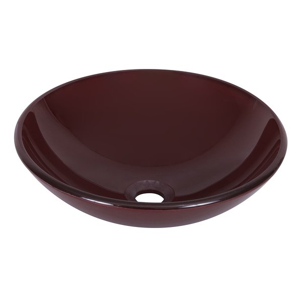 Cuba para Banheiro de Apoio Vidro Temperado Redonda Cabaret 30cm VB Cristais