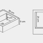 Cuba Para Banheiro De Sobrepor 35cm Branco Chanel - On Móveis