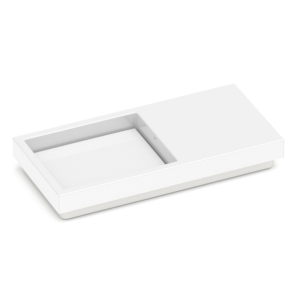 Cuba para Banheiro de Sobrepor Louça Retangular Branca 80X38cm Horizon Roca