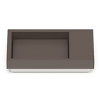 Cuba para Banheiro de Sobrepor Louça Retangular Cafe 80X38cm Horizon Roca