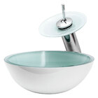 Cuba Para Banheiro De Vidro Oval 47cm Cor:branco Matte