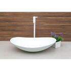 Cuba Para Banheiro De Vidro Oval 47cm Cor:branco Matte