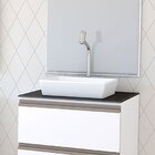 Cuba Para Banheiro Em Louça 39,5x31cm Línea Cozimax Branco