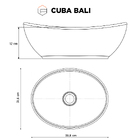 Cuba Para Banheiro Em Louça Bali Branca - Cozimax
