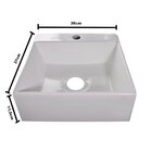 Cuba Para Banheiro Em Mármore Sintético 35x37cm Cubo Cozimax