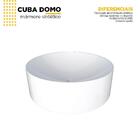 Cuba Para Banheiro Em Mármorsintético Domo Brancacozimax