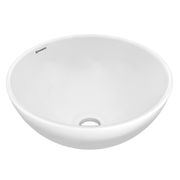 Cuba Para Banheiro Manplex 2208 Redonda 32x32cm Branca