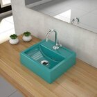 Cuba Para Banheiro Q32w Compace Azul Turquesa