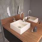 Cuba Para Banheiro Q355w Quadrada Compace Bege