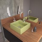 Cuba Para Banheiro Q355w Quadrada Compace Verde Acqua