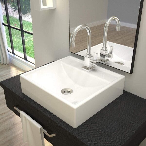 Cuba Para Banheiro Q39w Ravena Compace Branco