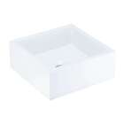 Cuba Para Banheiro Quadrada Pérola Branca 30x30 Cm