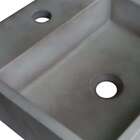 Cuba Para Banheiro Quadrada Topazio Concreto 35x35 Cm