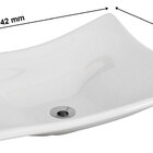 Cuba Para Banheiro Retangular 42x32cm Mark Branca - Potenza M