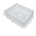 Cuba Para Banheiro Retangular Rubi Branca 40x30 Cm