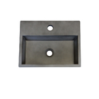 Cuba Para Banheiro Retangular Safira Concreto 40x30 Cm