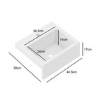 Cuba Para Banheiro Retangular Tóquio Branco - Móveis Bosi