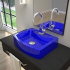 Cuba Para Banheiro Rt41w Retangular Aria Compace Azul Escuro