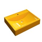 Cuba Para Banheiro Rt49w Retangular Compace Amarelo