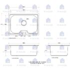 Cuba Para Cozinha Aço Inox Com Acessórios Carajás E Torneira