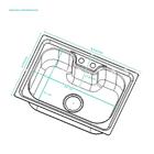 Cuba Para Cozinha Com Acessórios Carajás E Torneira Misturado