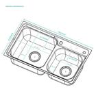 Cuba para cozinha com acessórios Potiguara e Torneira mistura